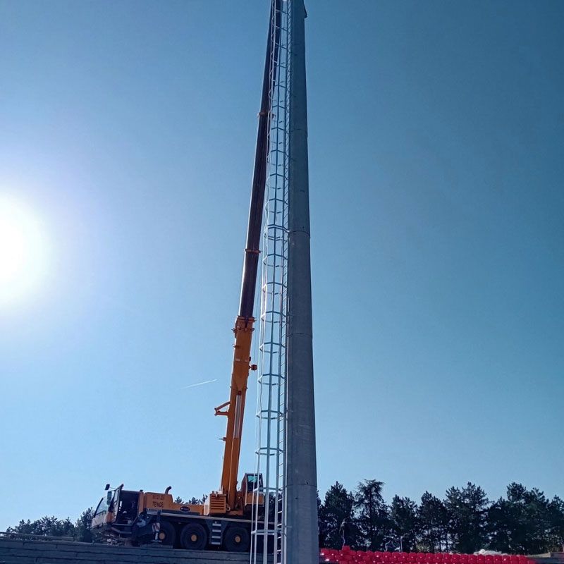 Izrada stubova za reklamne reflektore i obrtne kranove