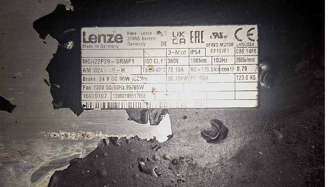 Specifikacije za servo motor testere Effe za prodaju
